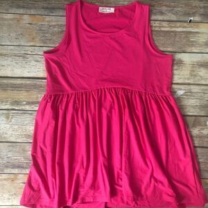 Dark pink Zenana Tank 